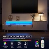 image:imageYITAHOME TV Stand for 100 Inch TVs with Power Outlet amp LED Light Fluted Entertainment Center with Storage Drawers amp Cabinet Modern Media Console for Living Room WhiteWhite