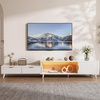 image:imageYITAHOME TV Stand for 100 Inch TVs with Power Outlet amp LED Light Fluted Entertainment Center with Storage Drawers amp Cabinet Modern Media Console for Living Room WhiteWhite