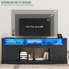 image:imageYITAHOME TV Stand for 7580 Inch TV Black Entertainment Center 70 Inches Wide Media Furniture TV Table with with Power Outlet TV Consoles for Living Room Curved DesktopBlack