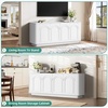 image:imageYITAHOME TV Stand for TVs up to 7580inch Modern Entertainment Center with Storage Curved TV Console for Living Room White