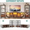 image:imageYITAHOME TV Stands for Living Room LED TV Stand for 65 inch TV Entertainment Center with 2 Bookshelves Modern Farmhouse TV Console Cabinet with Power Outlets Rustic Brown