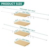 image:imageYITAHOME WallMounted Closet System with Expandable Rod and Thickened Shelves  Adjustable Clothing Rack for Bedroom Laundry Room and Cloakroom Suitable for 28 Feets SpaceGolden Oak