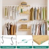 image:imageYITAHOME WallMounted Closet System with Expandable Rod and Thickened Shelves  Adjustable Clothing Rack for Bedroom Laundry Room and Cloakroom Suitable for 28 Feets SpaceGolden Oak