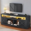 image:imageYITAHOME TV Stand for 7580 Inch TV Black Entertainment Center 70 Inches Wide Media Furniture TV Table with with Power Outlet TV Consoles for Living Room Curved DesktopBlack