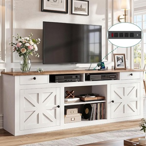 image:imageYITAHOME Farmhouse TV Stand for 65Inch TV Entertainment Center with Storage Cabinets amp Drawers TV Console for Living Room BlackWhite  Walnut Top