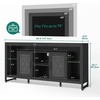 image:imageYITAHOME 335 Tall TV Stand for 75 inch TV LED Entertainment Center with Storage Black TV Stands for Living Room with Acrylic Doors amp Power Outlets Tall TV Console Cabinet BlackBlack