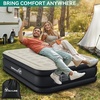 image:imageYITAHOME Full Air Mattress with Builtin Pump 18Inch Foldable Inflatable Bed with Carry Bag and Repair Patch Deluxe Raised Air Mattress for Home Travel and Camping BlackBlack