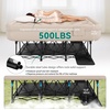 image:imageYITAHOME Inflatable Queen Air Bed with Steel Frame and Builtin Pump QuickInflate Air Mattress Portable Blowup Mattress with Rolling Case 500 lbs Capacity for Camping Travel and Guests Brown