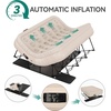 image:imageYITAHOME Inflatable Queen Air Bed with Steel Frame and Builtin Pump QuickInflate Air Mattress Portable Blowup Mattress with Rolling Case 500 lbs Capacity for Camping Travel and Guests Brown