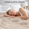 image:imageYITAHOME Inflatable Queen Air Bed with Steel Frame and Builtin Pump QuickInflate Air Mattress Portable Blowup Mattress with Rolling Case 500 lbs Capacity for Camping Travel and Guests Brown