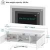image:imageYITAHOME Modern TV Stand with Mount amp 2 Doors for 757065 Inch TVs  Builtin Power Outlets LED Light Strip Media Console with Storage Entertainment Center for Living Room WhiteWhite