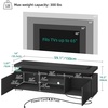 image:imageYITAHOME Modern TV Stand with Mount amp 2 Doors for 757065 Inch TVs  Builtin Power Outlets LED Light Strip Media Console with Storage Entertainment Center for Living Room WhiteBlack