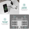 image:imageYITAHOME Modern TV Stand with Mount amp 2 Doors for 757065 Inch TVs  Builtin Power Outlets LED Light Strip Media Console with Storage Entertainment Center for Living Room WhiteWhite