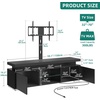 image:imageYITAHOME Modern TV Stand with Mount amp 2 Doors for 757065 Inch TVs  Builtin Power Outlets LED Light Strip Media Console with Storage Entertainment Center for Living Room WhiteBlack