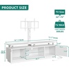 image:imageYITAHOME Modern TV Stand with Mount amp 2 Doors for 757065 Inch TVs  Builtin Power Outlets LED Light Strip Media Console with Storage Entertainment Center for Living Room WhiteWhite