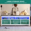 image:imageYITAHOME TV Stand for 6555 Inch Television Farmhouse Entertainment Center Television Stand with Power Outlets and Open Shelf Media Console TV Cabinet for Living Room Dark GreyWhiteBlack