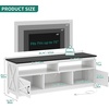 image:imageYITAHOME TV Stand for 6555 Inch Television Farmhouse Entertainment Center Television Stand with Power Outlets and Open Shelf Media Console TV Cabinet for Living Room Dark GreyWhiteBlack