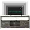 image:imageYITAHOME TV Stand for 6555 Inch Television Farmhouse Entertainment Center Television Stand with Power Outlets and Open Shelf Media Console TV Cabinet for Living Room Dark GreyDark Grey