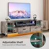 image:imageYITAHOME TV Stands for Living Room Modern TV Stand for 6570 inch TV LED TV Entertainment Center with Storage amp Power Outlets TV Console Cabinet BlackRustic Grey