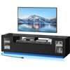 image:imageYITAHOME TV Stands for Living Room Modern TV Stand for 6570 inch TV LED TV Entertainment Center with Storage amp Power Outlets TV Console Cabinet BlackBlack