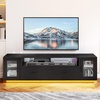 image:imageYITAHOME TV Stands for Living Room Modern TV Stand for 6570 inch TV LED TV Entertainment Center with Storage amp Power Outlets TV Console Cabinet BlackBlack