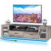 image:imageYITAHOME TV Stands for Living Room Modern TV Stand for 6570 inch TV LED TV Entertainment Center with Storage amp Power Outlets TV Console Cabinet BlackRustic Grey