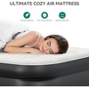 image:imageYITAHOME Twin Size Inflatable Bed with Integrated Pump and Headboard 18inch BlowUp Mattress Including Extra Inflation Valve Carry Bag and Repair Kit Ideal for Travel Camping and Guest Black
