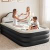 image:imageYITAHOME Twin Size Inflatable Bed with Integrated Pump and Headboard 18inch BlowUp Mattress Including Extra Inflation Valve Carry Bag and Repair Kit Ideal for Travel Camping and Guest Black