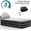 image:imageYITAHOME Twin Size Inflatable Bed with Integrated Pump and Headboard 18inch BlowUp Mattress Including Extra Inflation Valve Carry Bag and Repair Kit Ideal for Travel Camping and Guest Black