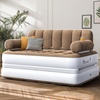 image:imageYITAHOME Queen Size Air Sofa Bed Mattress with Headboard and Pump Blow Up Couch Inflatable Bed for Home Living Room 79 x 60 x 25 Expanded Size BrownBrown