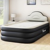 image:imageYITAHOME Twin Size Inflatable Bed with Integrated Pump and Headboard 18inch BlowUp Mattress Including Extra Inflation Valve Carry Bag and Repair Kit Ideal for Travel Camping and Guest Black