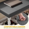 image:imageYITAHOME 48 Inch Entryway Bench Storage Bench with Metal Shelf amp Cushioned Seat Indoor Shoe Rack Bench Seat for Dressing Room Bedroom Hallway Entrance Brown amp BlackGrey  White