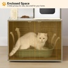 image:imageYITAHOME Cat Tree with Litter Box Enclosure Wooden Cat Tower Furniture for Large Cats Heavy Duty 2in1 Modern Condo House with Scratching Posts Bed Caves and Washable Cushions Gray