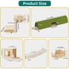 image:imageYITAHOME Cat Wall Shelves and Perches for Wall Solid Wood Wall Mounted Cat Furniture 18 Piece Set Cat Climbing Shelves Playground Scratching Post with 6 Steps Indoor Mounted Condos House