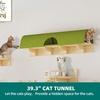 image:imageYITAHOME Cat Wall Shelves and Perches for Wall Solid Wood Wall Mounted Cat Furniture 18 Piece Set Cat Climbing Shelves Playground Scratching Post with 6 Steps Indoor Mounted Condos House