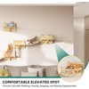 image:imageYITAHOME Cat Wall Shelves and Perches for Wall Solid Wood Wall Mounted Cat Furniture 9 Piece Set Cat Climbing Shelves Playground Scratching Post with 4 Steps Indoor Mounted Condos House