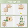 image:imageYITAHOME Christmas Solid Wood Cat Wall Shelves and Perches for Wall Pine Wall Mounted Cat Tree 13 Piece Set Cat Climbing Shelves with House Mat Christmas Tree Scratcher Feeding Bowl for Cats