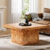 image:imageYITAHOME Coffee Table Square LED Coffee Table Burl Wood Grain Tea Coffee Tables for Living RoomApartment Modern Wooden Center Table for Office Decor Burl WoodBrown