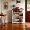 image:imageYITAHOME Farmhouse Shoe Cabinet with 2 Flip Drawers Wood Shoe Rack wAdjustable Shelves and Open Storage Rustic Entryway Organizer for Hallway Foyer Porch Living Room WhiteWhite