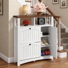 image:imageYITAHOME Farmhouse Shoe Cabinet with 2 Flip Drawers Wood Shoe Rack wAdjustable Shelves and Open Storage Rustic Entryway Organizer for Hallway Foyer Porch Living Room WhiteWhite