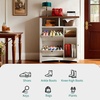 image:imageYITAHOME Farmhouse Shoe Cabinet with 2 Flip Drawers Wood Shoe Rack wAdjustable Shelves and Open Storage Rustic Entryway Organizer for Hallway Foyer Porch Living Room WhiteWhite