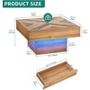 image:imageYITAHOME LED Game Coffee Table with 2 Drawers Storage Square Modern Coffee Table Engineered Wood Low Coffee Tables for Living Room Decor Farmhouse Rustic Center Table BrownBrown