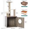 image:imageYITAHOME Litter Box Enclosure with Cat Tree Modern Cat Tower for Indoor Cats 48Inch Cat Litter Furniture with Sisal Scratching Post Grey