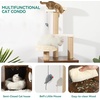 image:imageYITAHOME Litter Box Enclosure with Cat Tree Modern Cat Tower for Indoor Cats 48Inch Cat Litter Furniture with Sisal Scratching Post and Toys Brown
