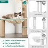 image:imageYITAHOME Litter Box Enclosure with Cat Tree and Tower 4in1 Separable Cat Furniture Endtable with Hammock and Scratching Posts for Large Cats