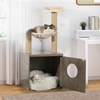 image:imageYITAHOME Litter Box Enclosure with Cat Tree and Tower 4in1 Separable Cat Furniture Endtable with Hammock and Scratching Posts for Large Cats