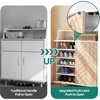 image:imageYITAHOME Shoe Cabinet with Doors 5Tier Shoe Storage Cabinet with Open Shelves Large Capacity Wooden Shoes Rack Organizer with Pine Wood Legs for Entryway Hallway Closet White amp Oak Color