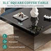image:imageYITAHOME Square Coffee Table Coffee Tables for Living Room with LED Lights Modern Cocktail Coffee Table for Decor BlackBlack