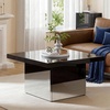 image:imageYITAHOME Square Coffee Table Coffee Tables for Living Room with LED Lights Modern Cocktail Coffee Table for Decor BlackBlack