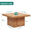 image:imageYITAHOME Square Coffee Table Coffee Tables for Living Room with LED Lights Modern Cocktail Coffee Table for Decor BlackBrown